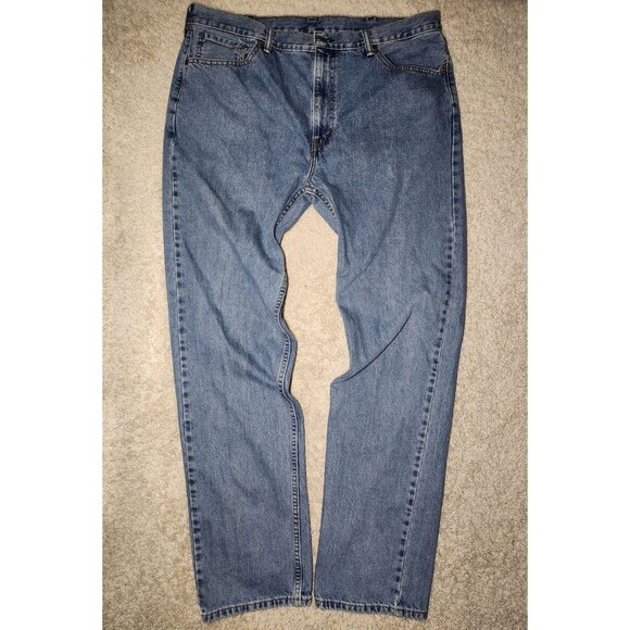 Levi’s 505 Regular Fit Men’s Jeans 40x36 Blue Medium Wash Denim Red Tab - Picture 1 of 6